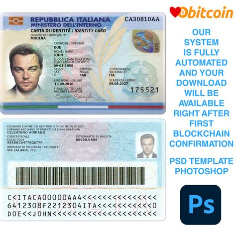 italy id card cost